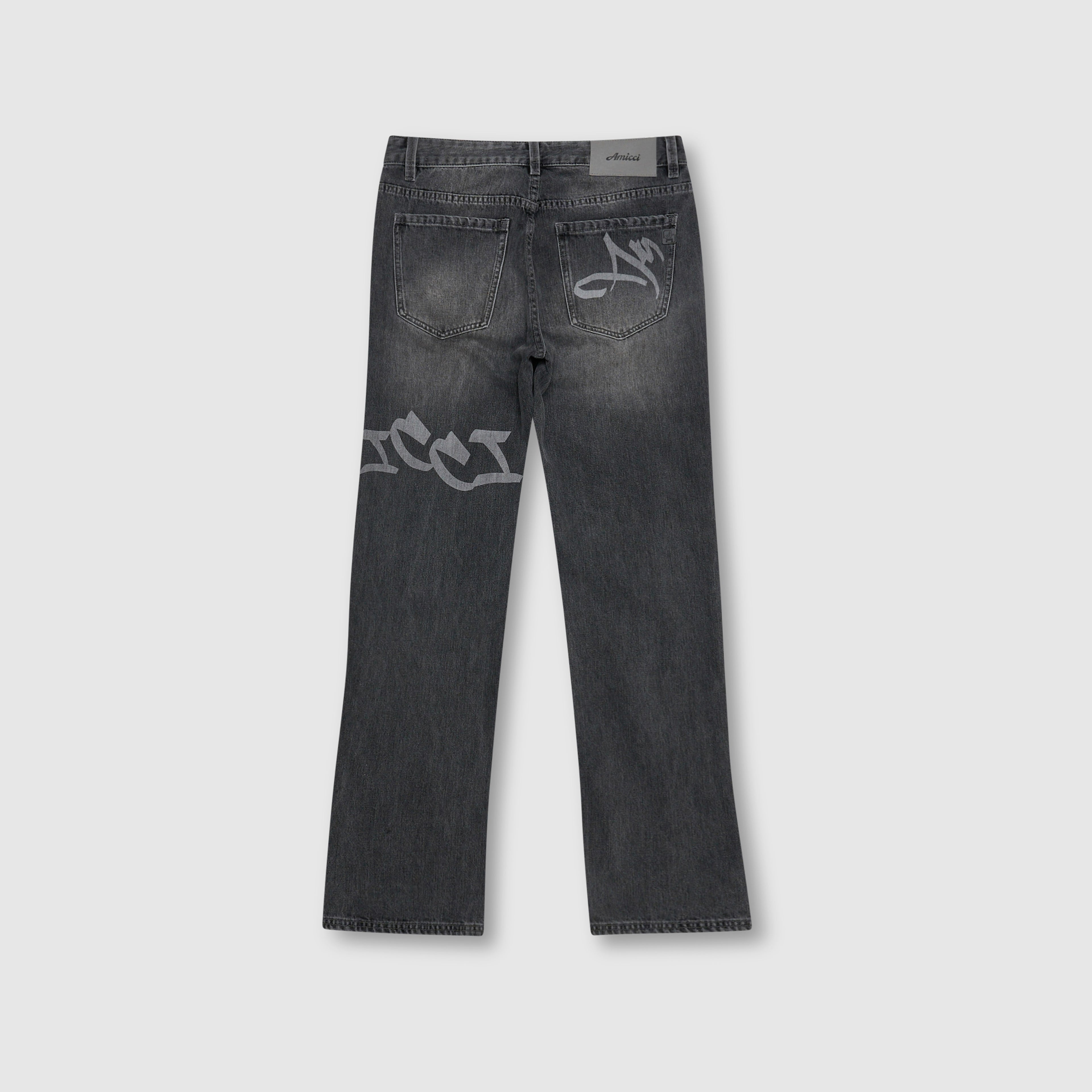 Jeans de campana gris claro Ettore
