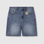Akoya Pearl Denim Shorts Blue
