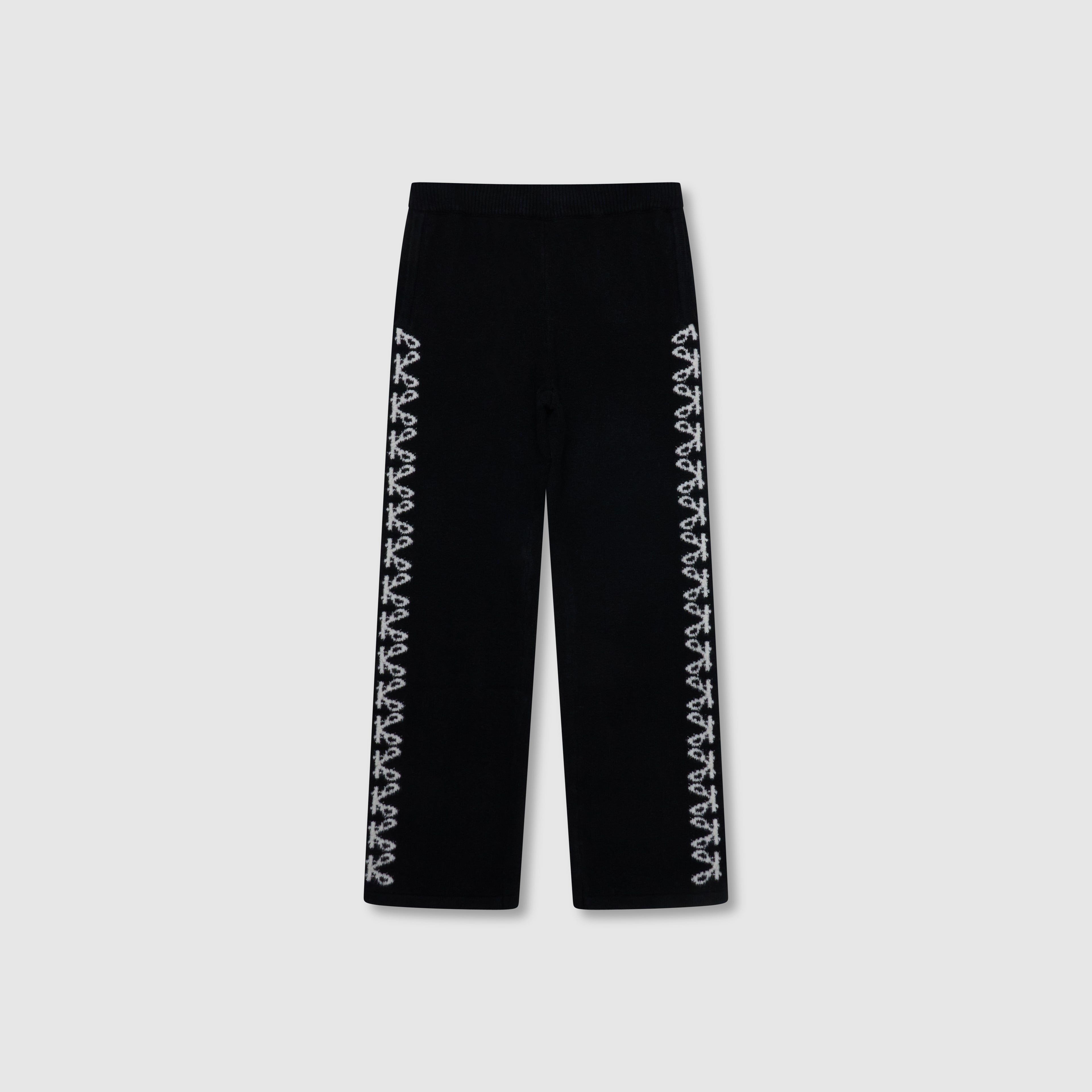 Merino Knitwear Black Jogger