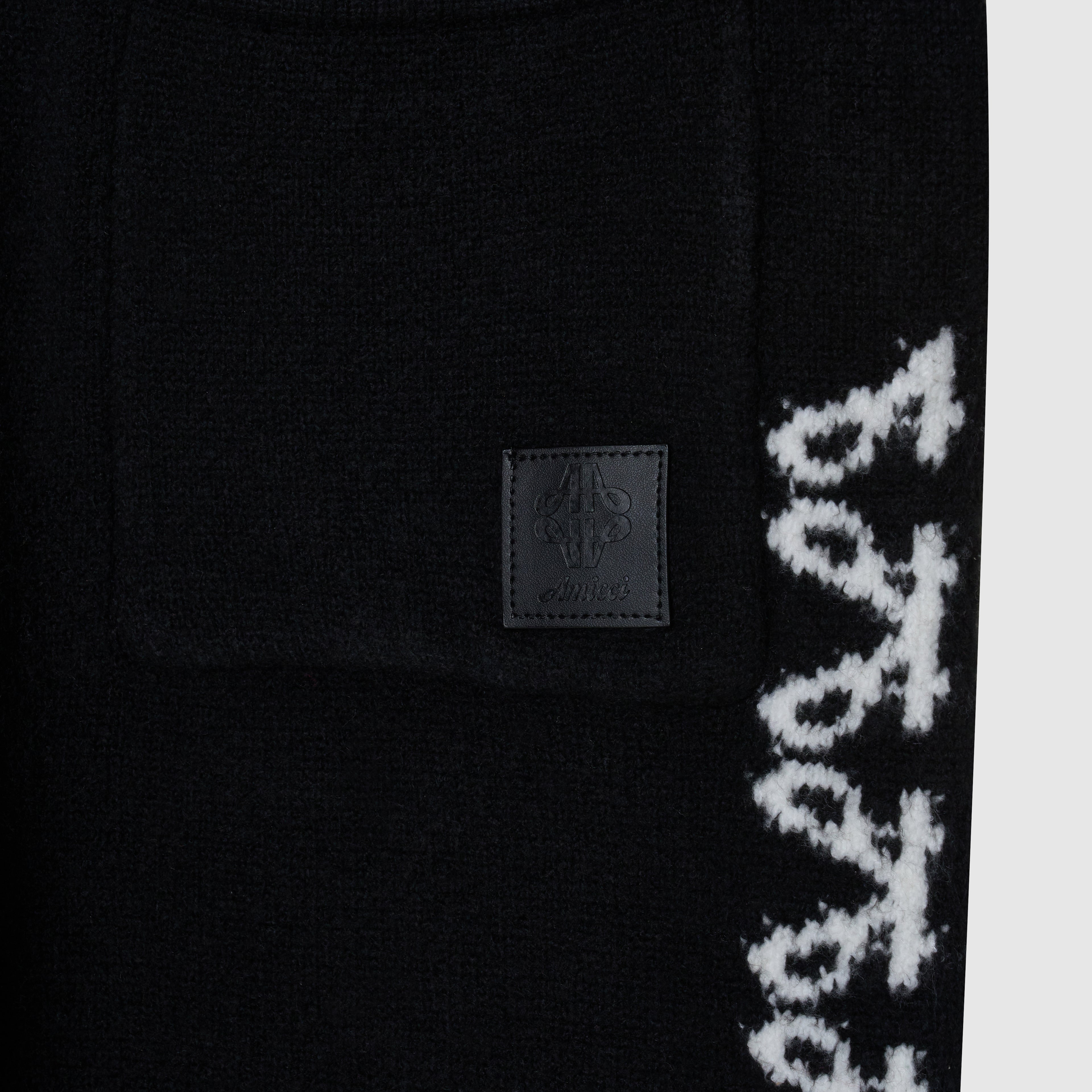 Merino Knitwear Black Jogger