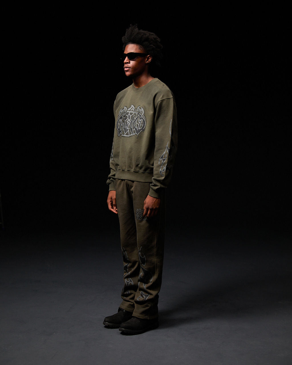 Honova Graphic Crewneck Green