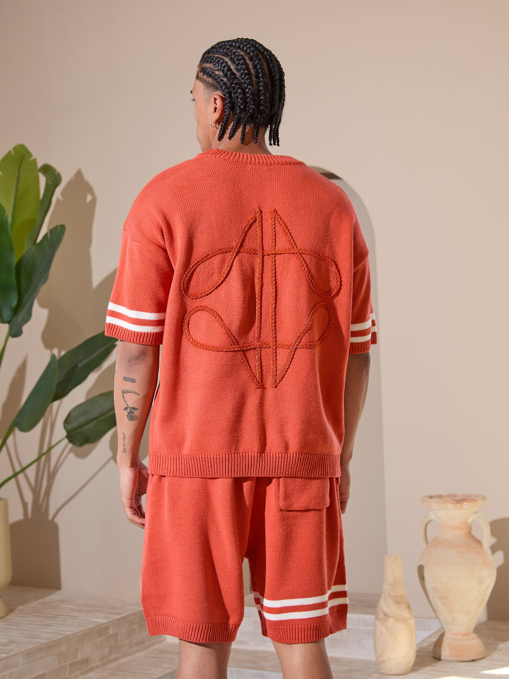Nantes Knitted Set Orange