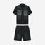Keshi Denim Short Set Black