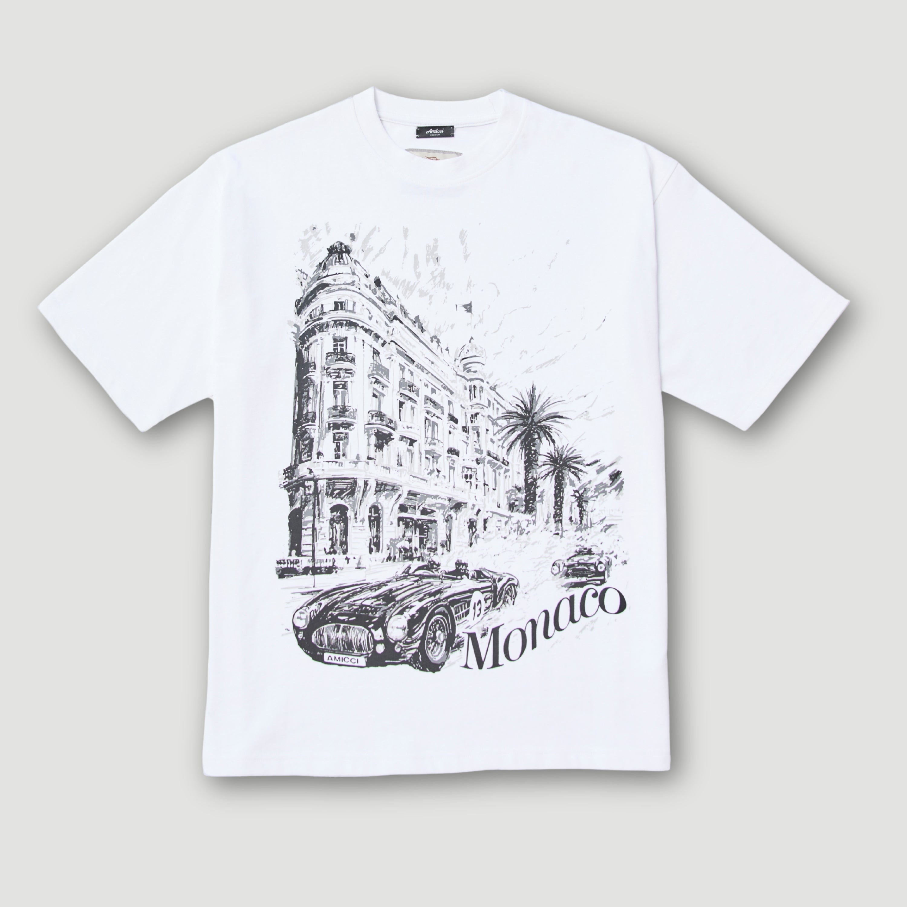 Camiseta gráfica blanca Larvotto