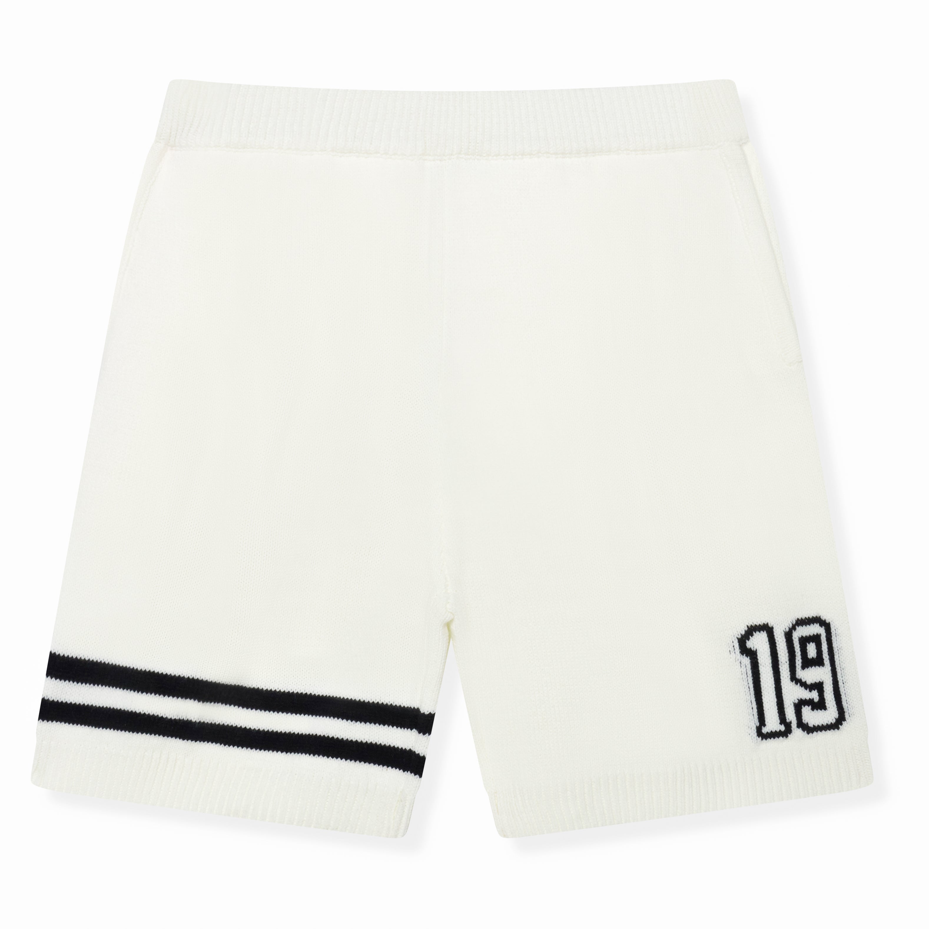 Nantes Gebreide Jersey Shorts Wit