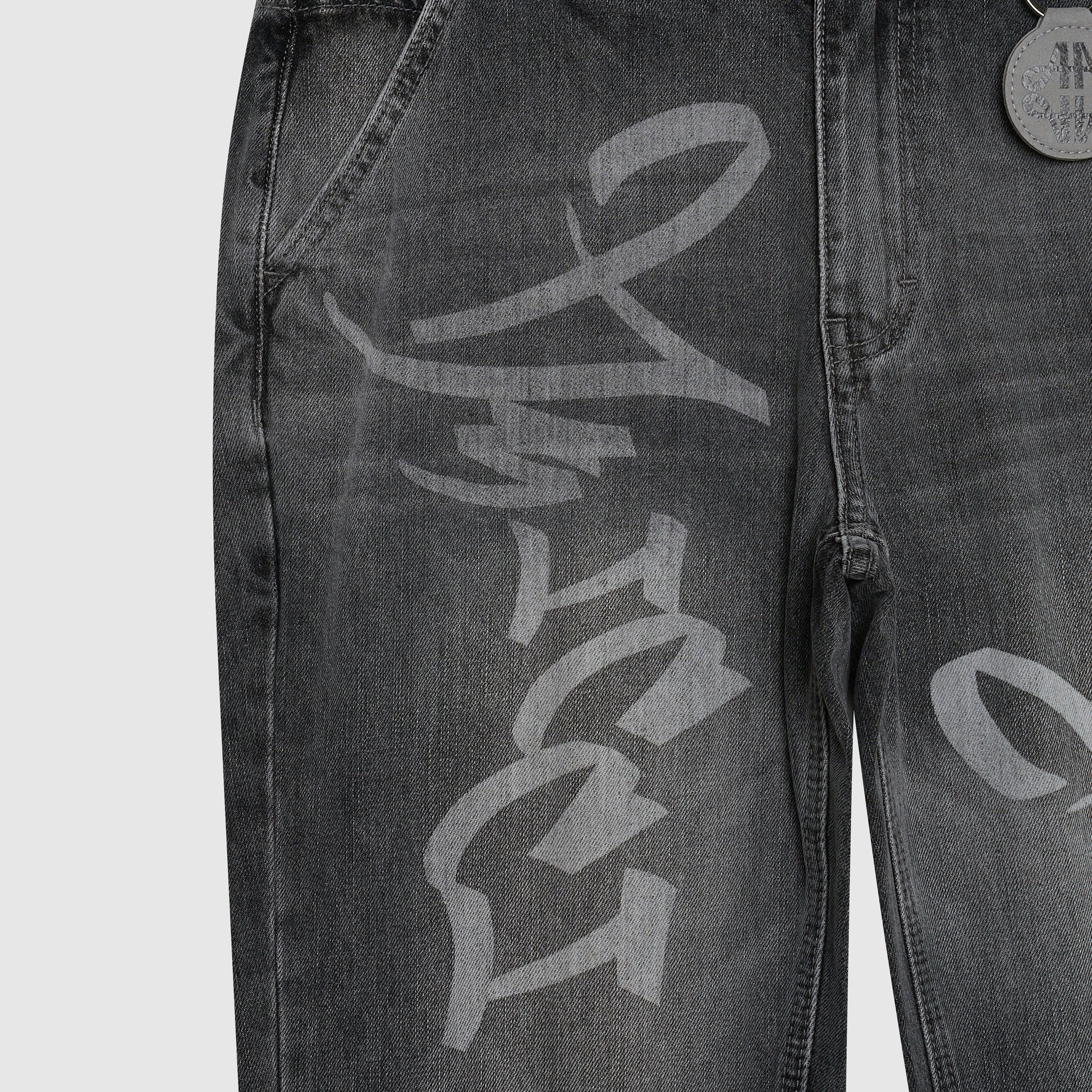 Ettore Lichtgrijze Flare Jeans