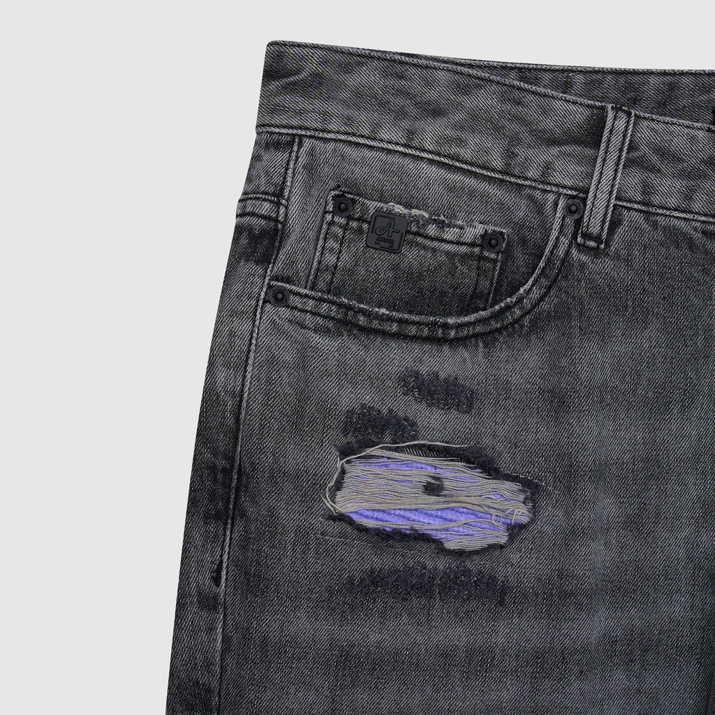Trivoni Midden Grijs Flare Jeans