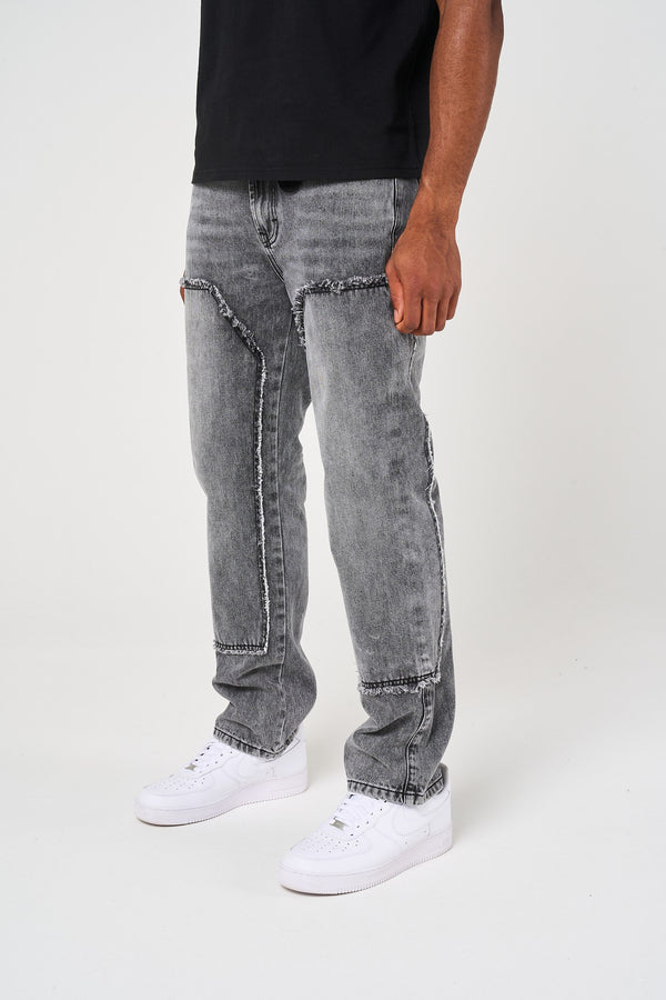 Jeans de lavado azul claro Hernan