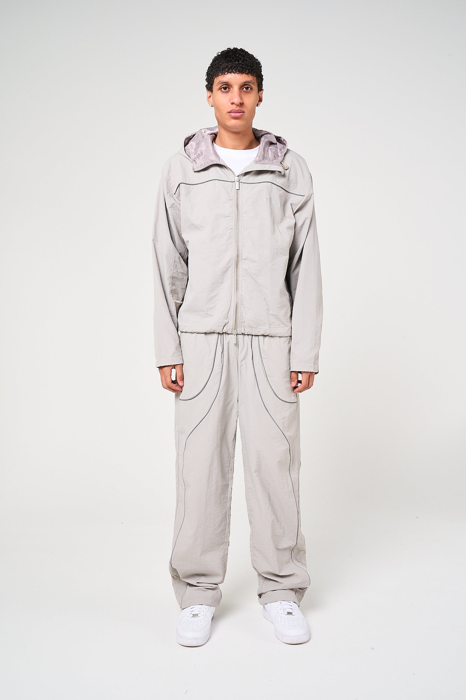 Carson Grey Windbreaker