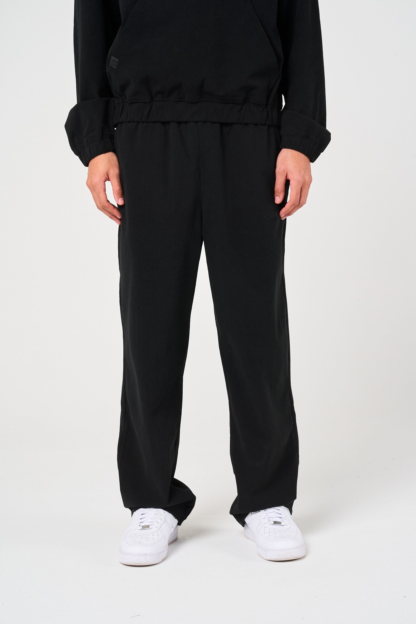 Cylinder Black Needlecord Jogger