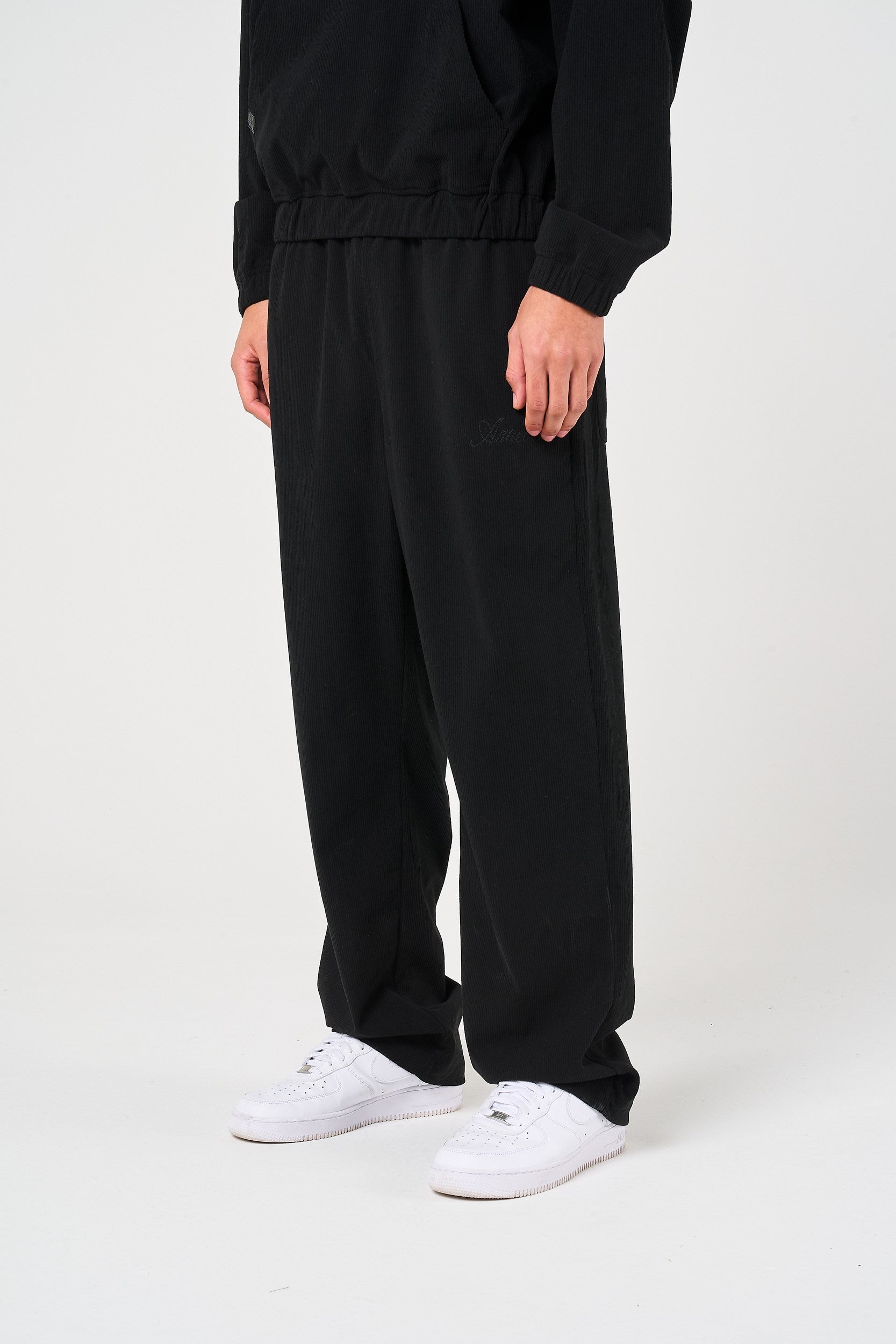Cylinder Black Needlecord Jogger
