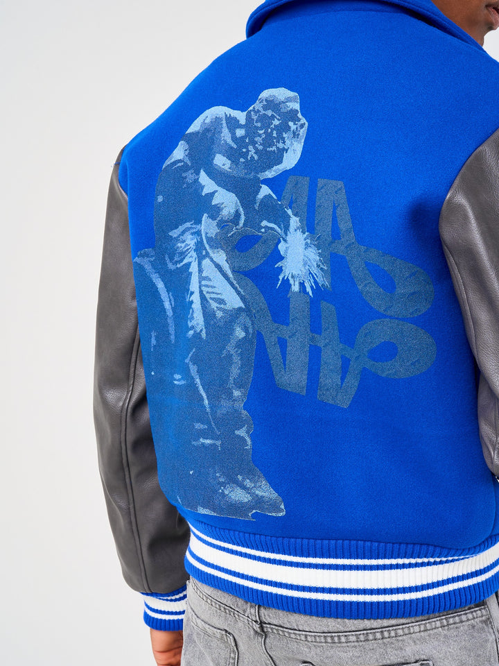 Taras Navy Varsity Jacket