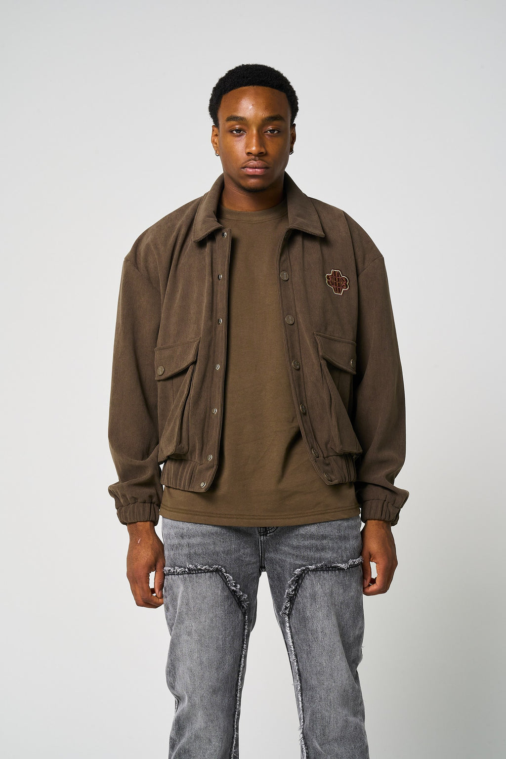 Tatum Brown Needle Cord Jacket