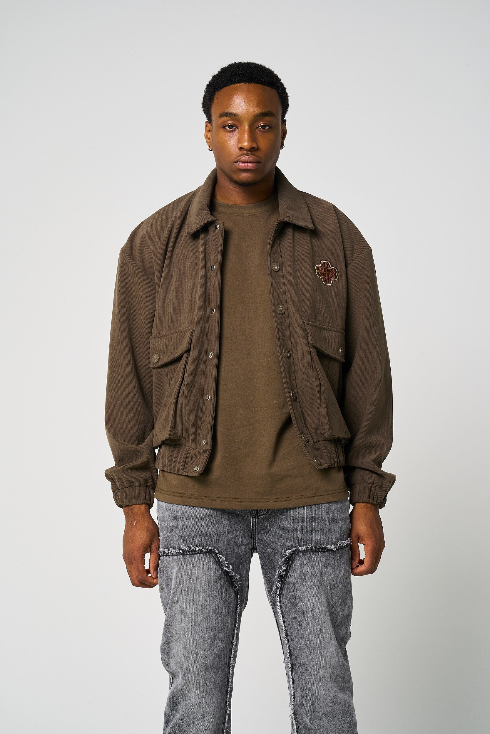 Tatum Brown Needle Cord Jacket
