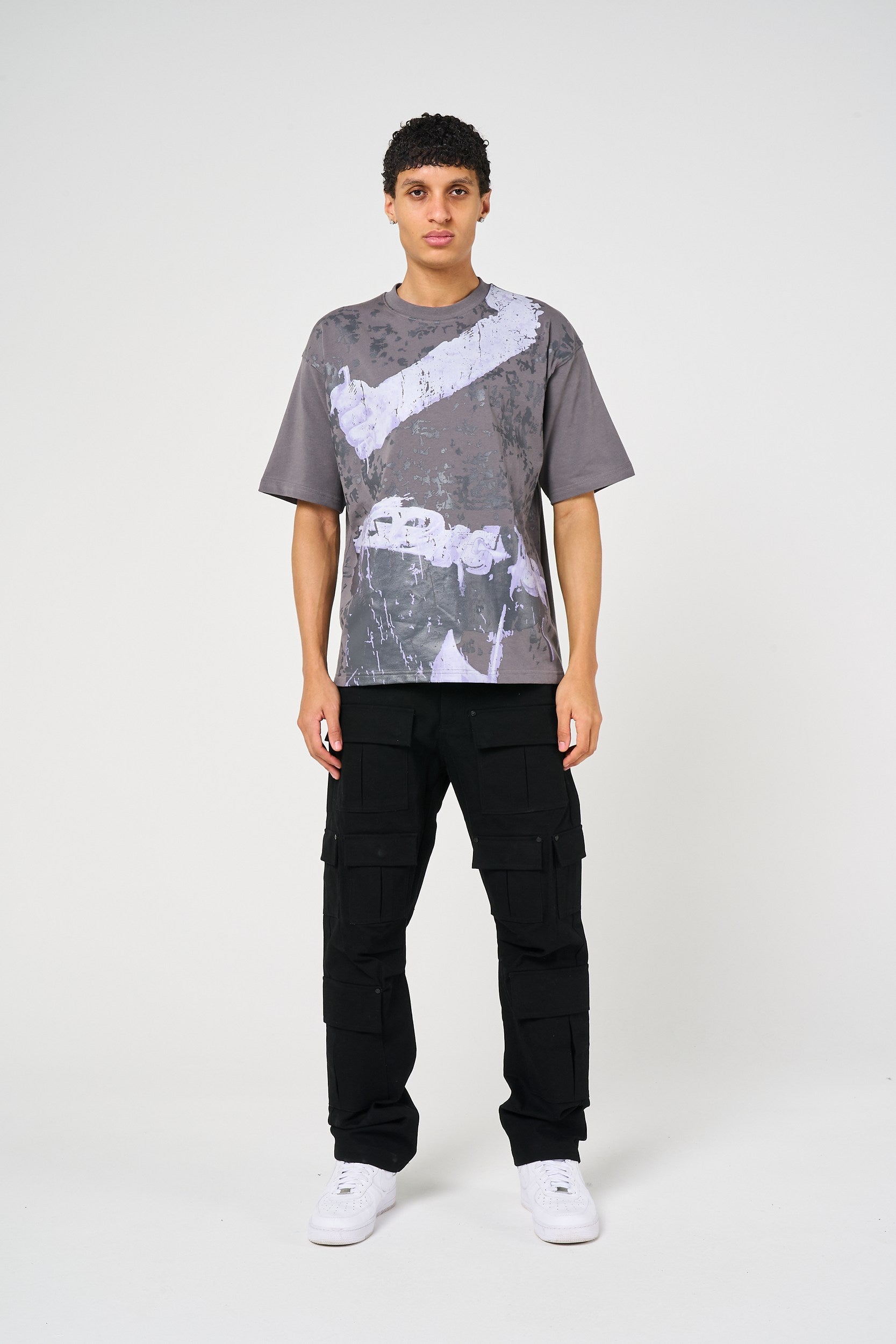 Terron Black Cotton Twill Pants