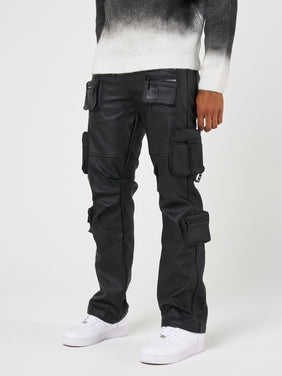 Valenci Leather Cargo Pants