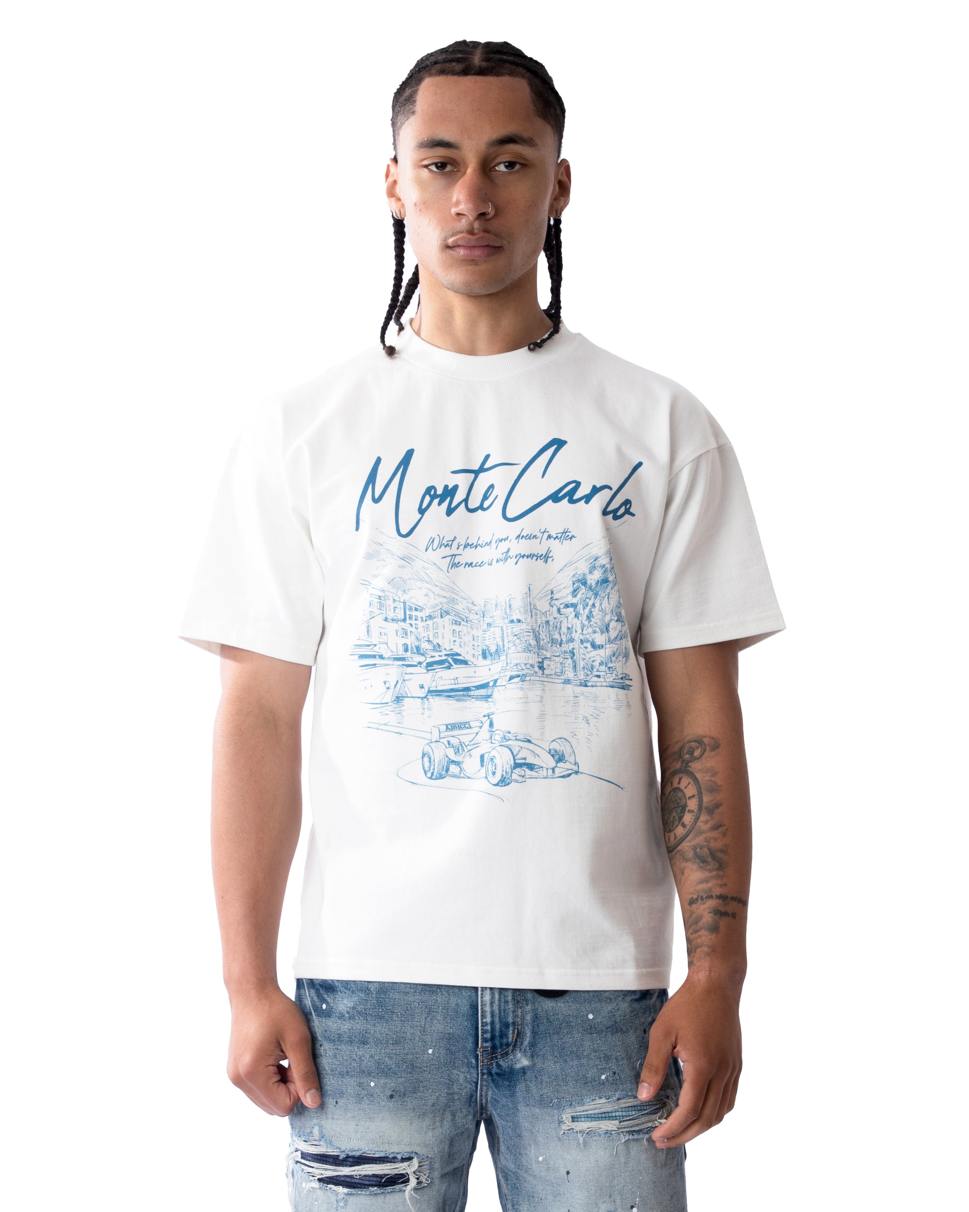 Forza Grafisch T-shirt Marineblauw