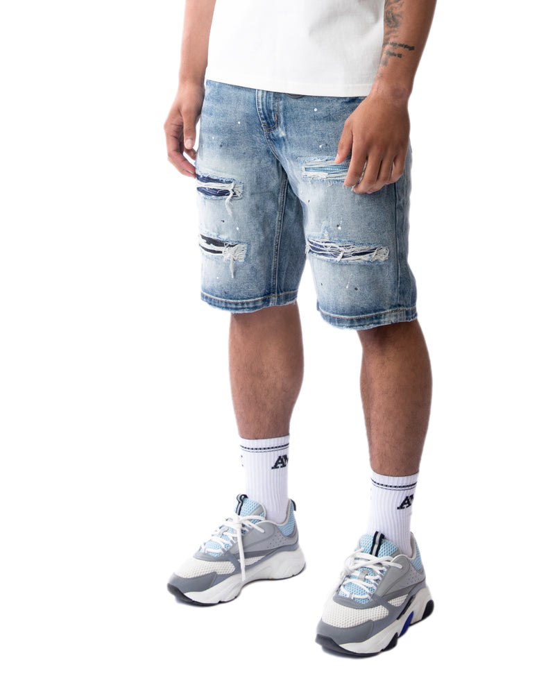 Sanko Mid Blauwe Shorts