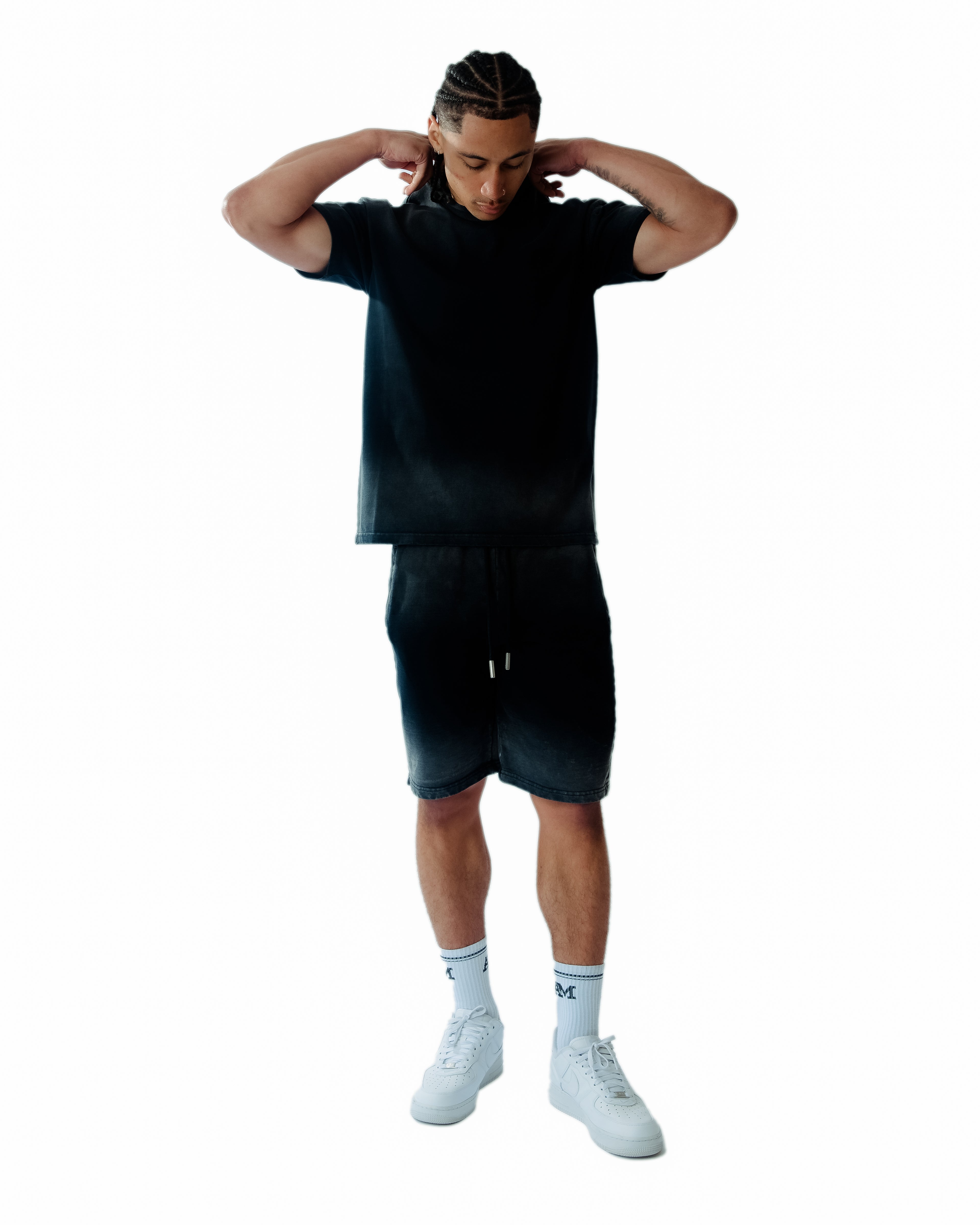 Levanto Gewassen Zwarte Shorts