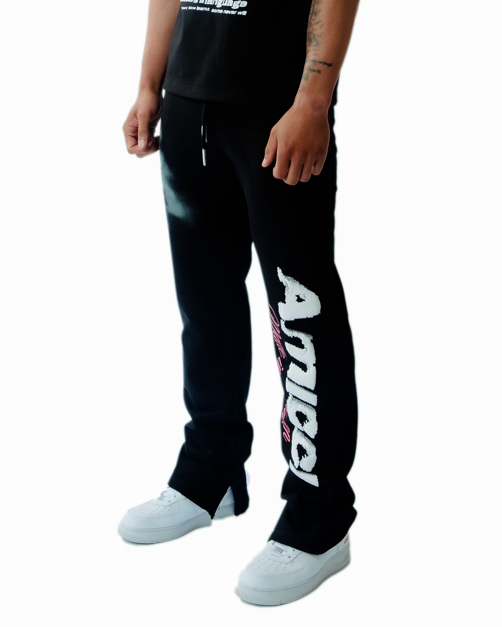 Angeli Grafische Broek Zwart