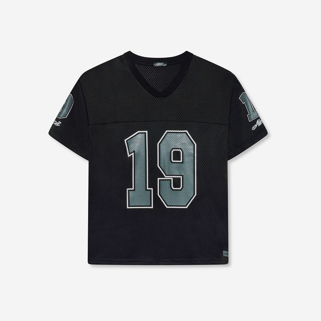 Camiseta de malla Macizo negra