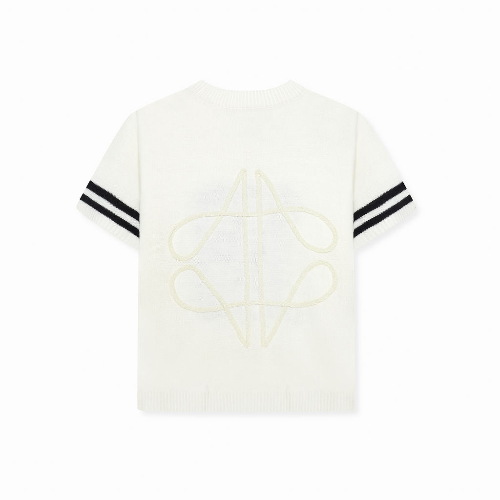 Camiseta de punto Nantes blanca