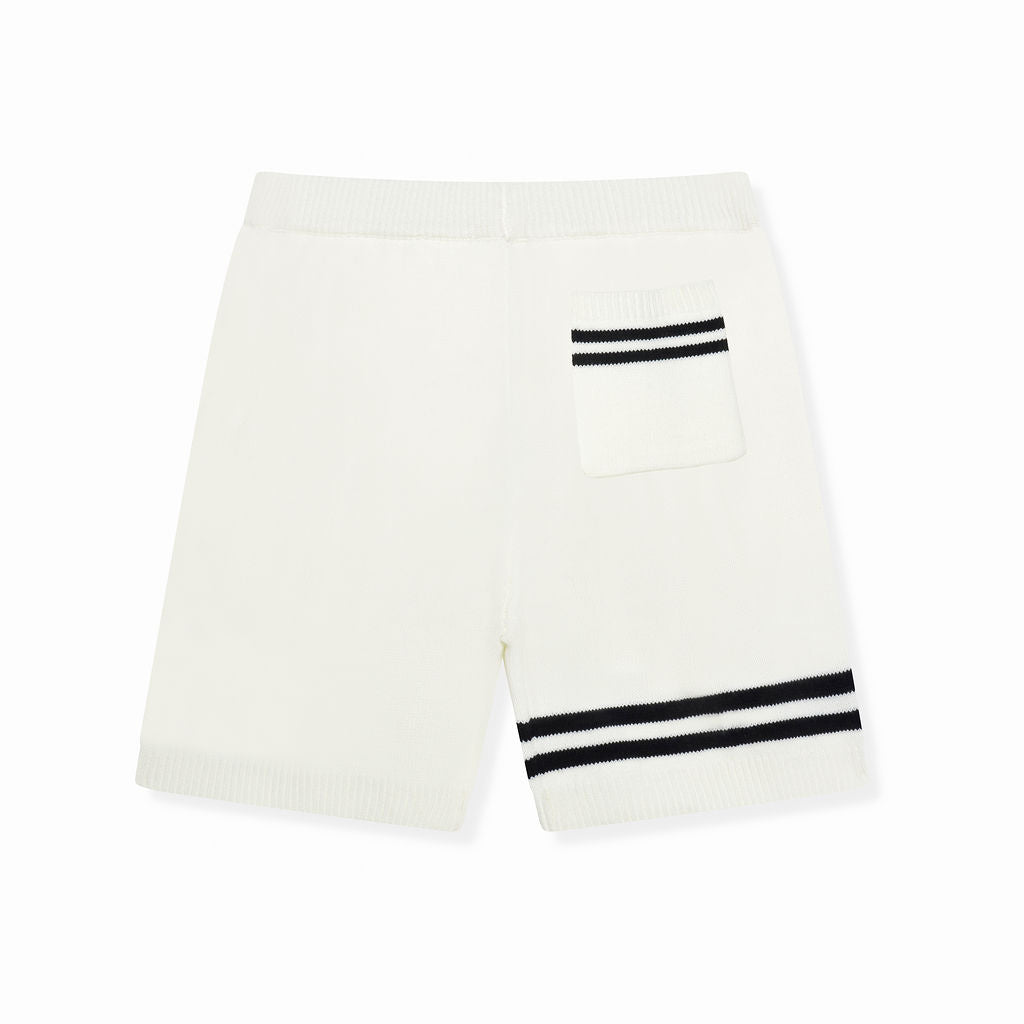 Pantalones Cortos de Punto Nantes Blancos