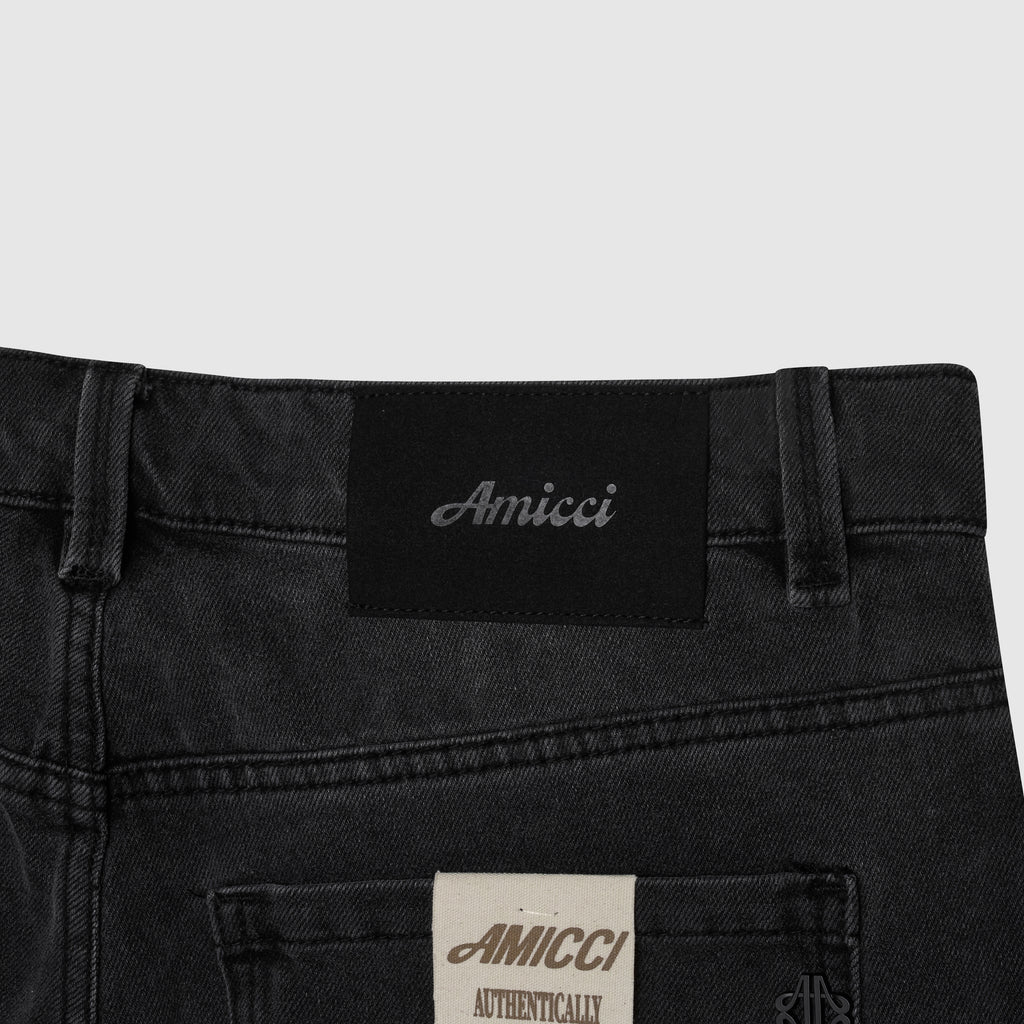 Givona Gewassen Zwarte Flare Jeans