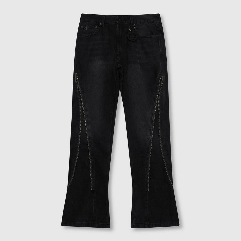 Lorient Gecombineerde Flare Jeans Zwart