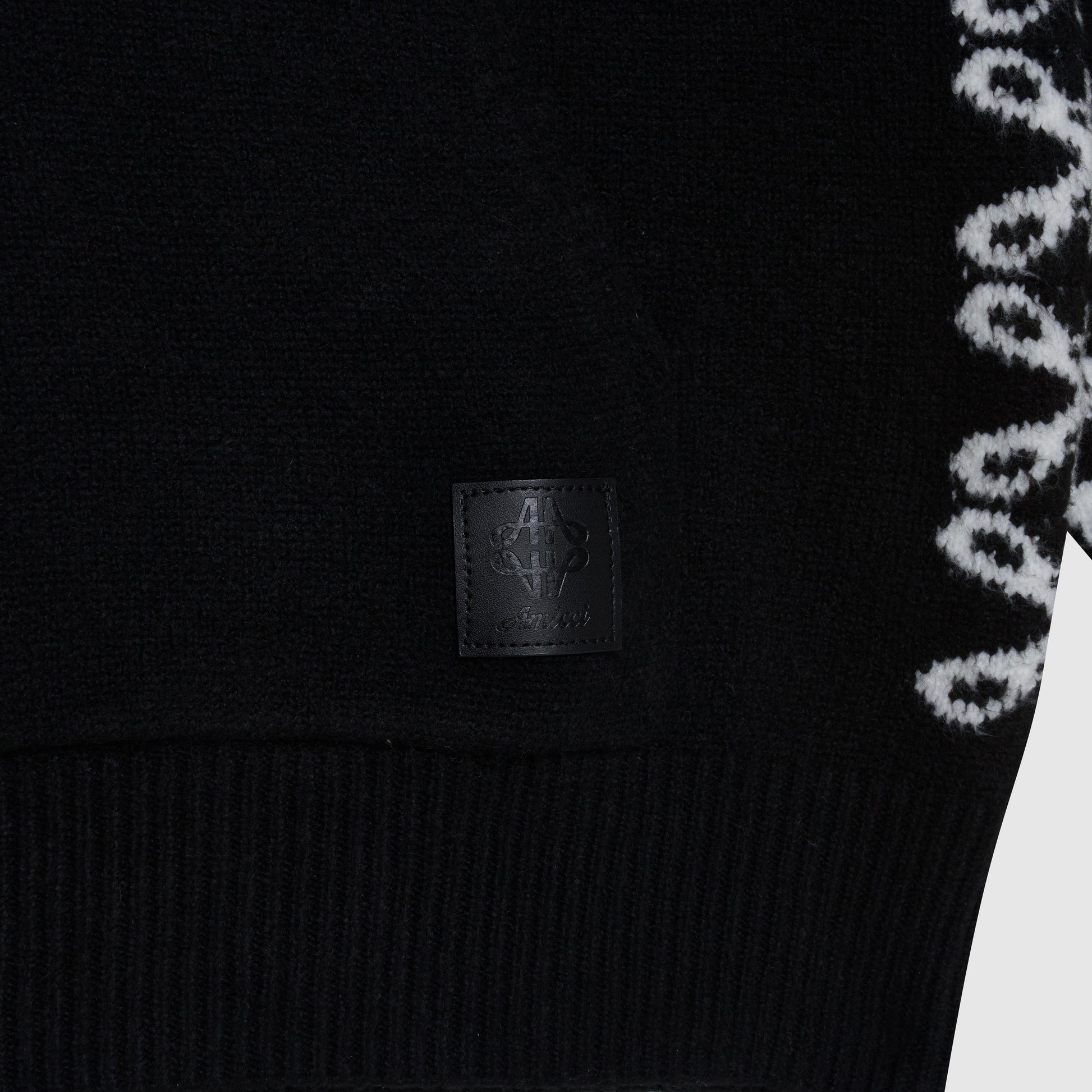 Sudadera negra de punto merino
