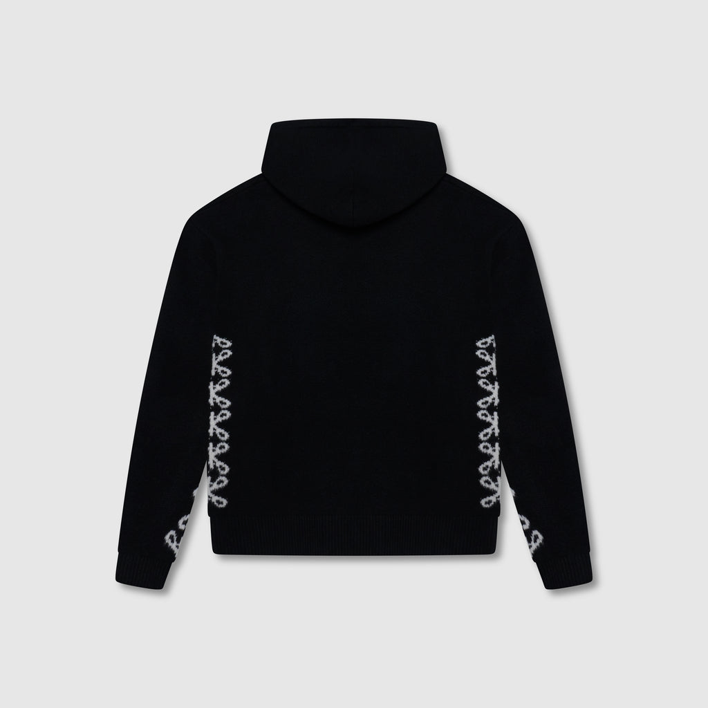 Sudadera negra de punto merino