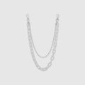 Collar de cadena blanca