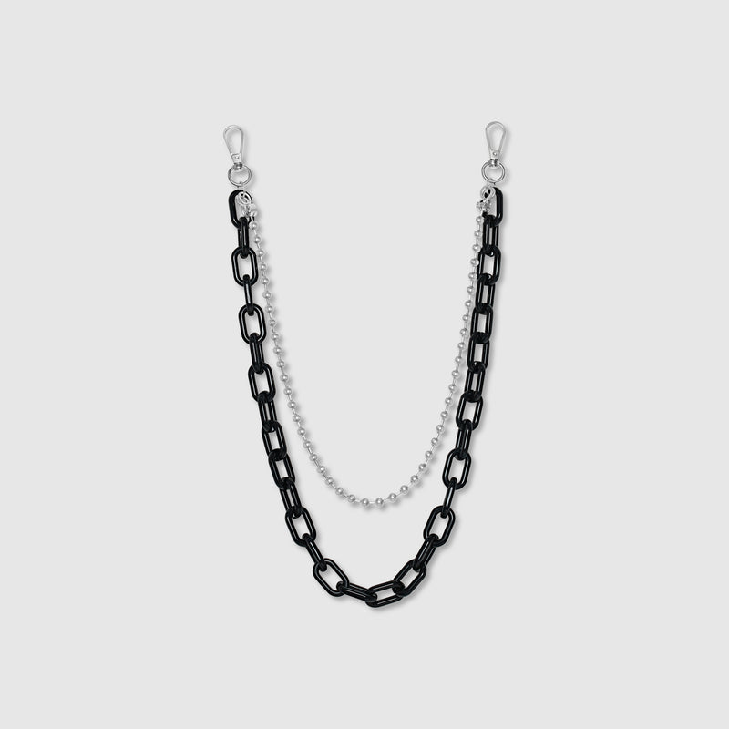 Collar de cadena negra