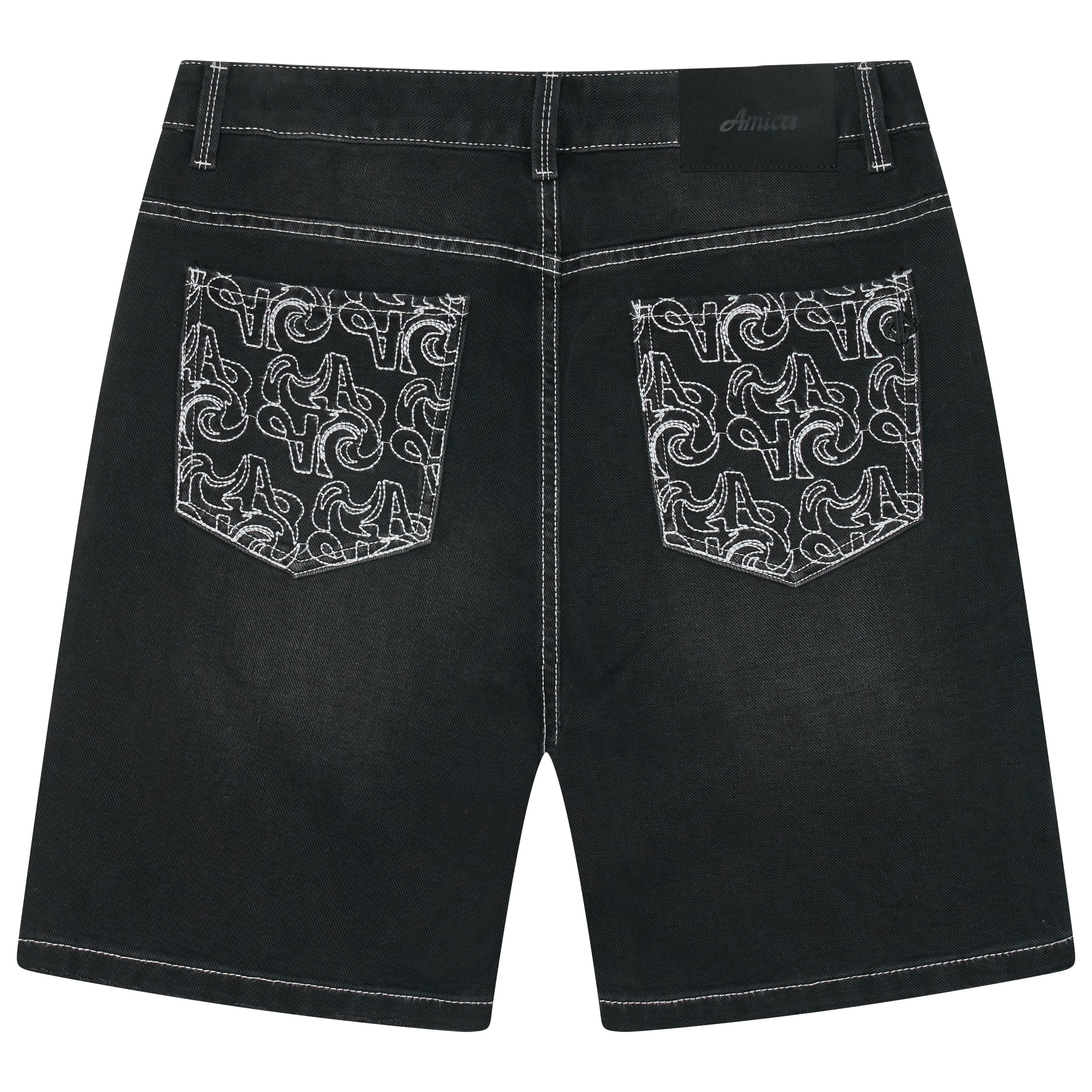 Keshi Denim Shorts Zwart