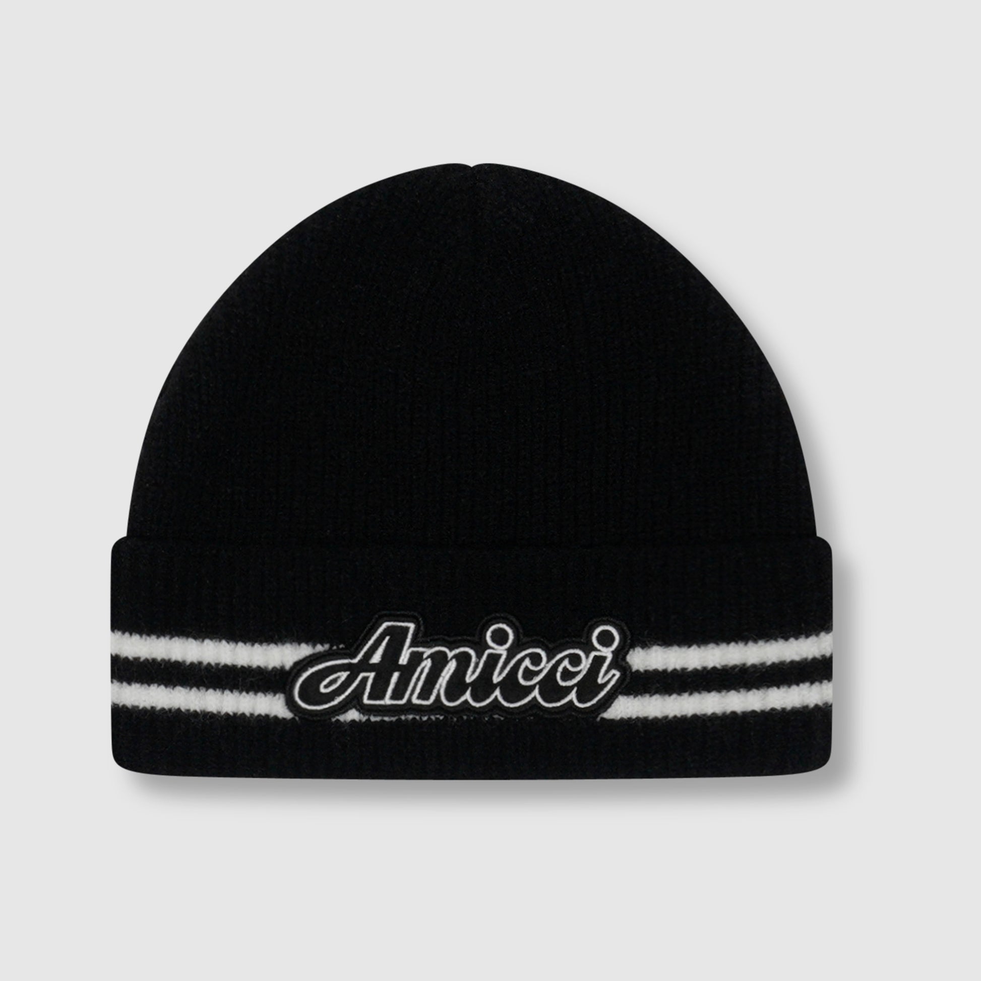 Fluffy Knit Logo Beanie