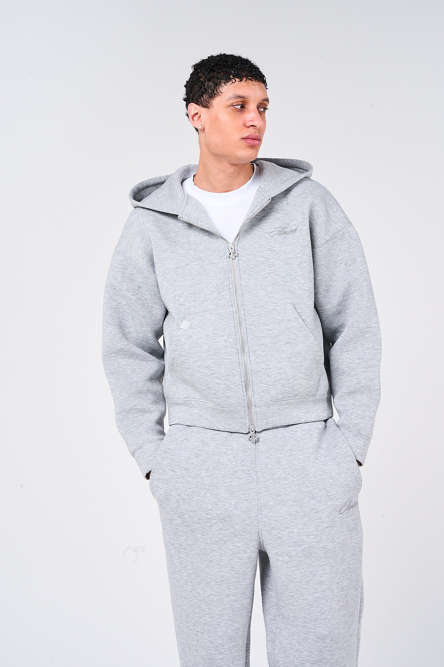Atelier Grey Scuba Hoodie