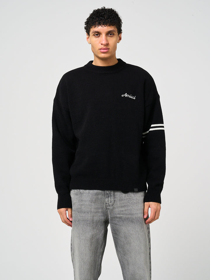 Nantes Long Sleeve Black T Shirt