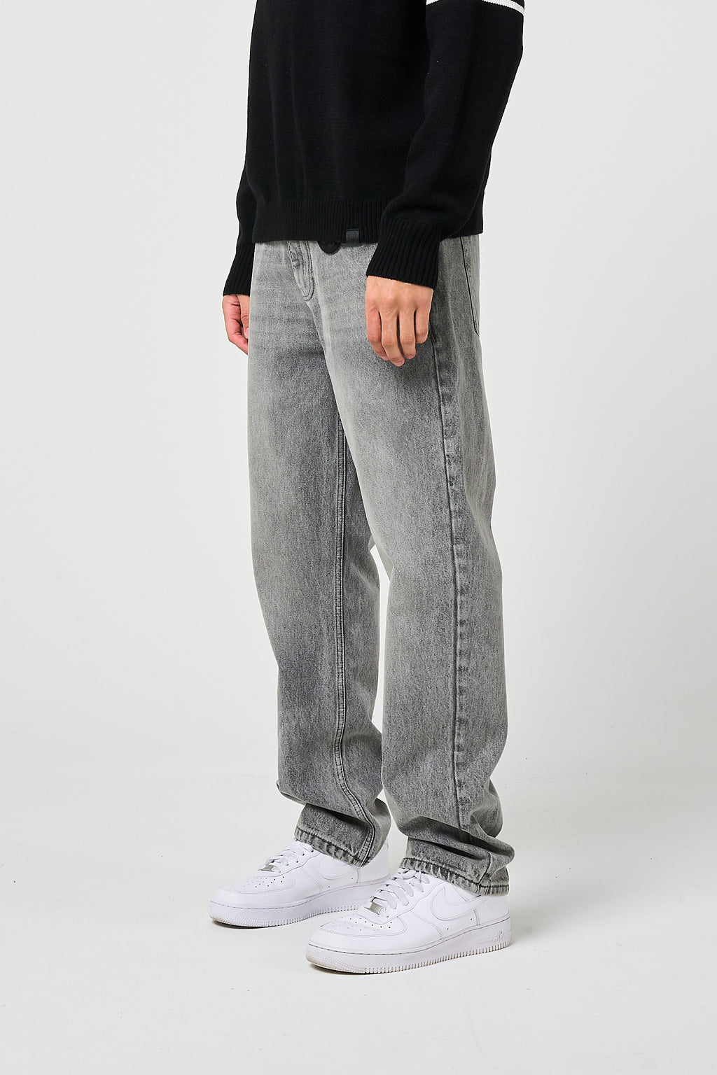 Lennox Grijze Rechte Jeans