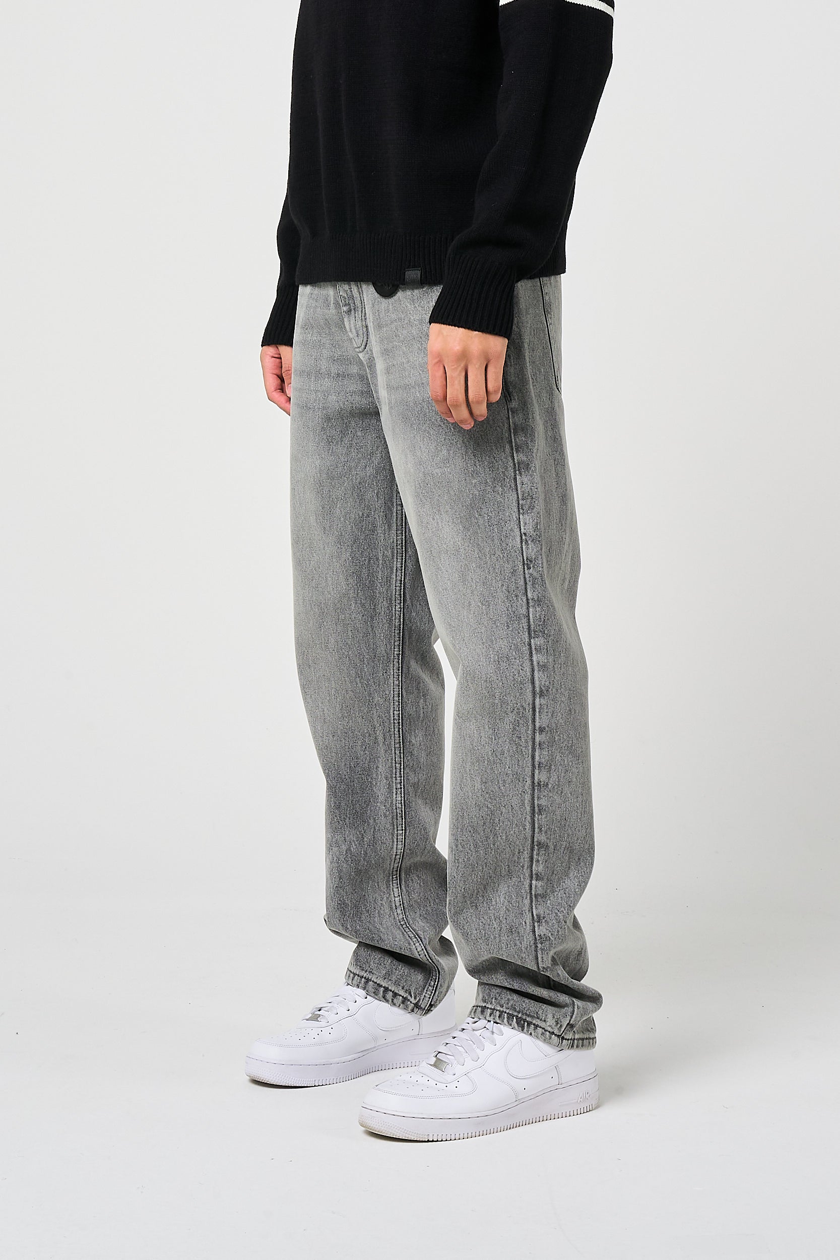 Lennox Grijze Rechte Jeans