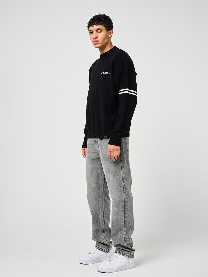 Nantes Long Sleeve Black T Shirt