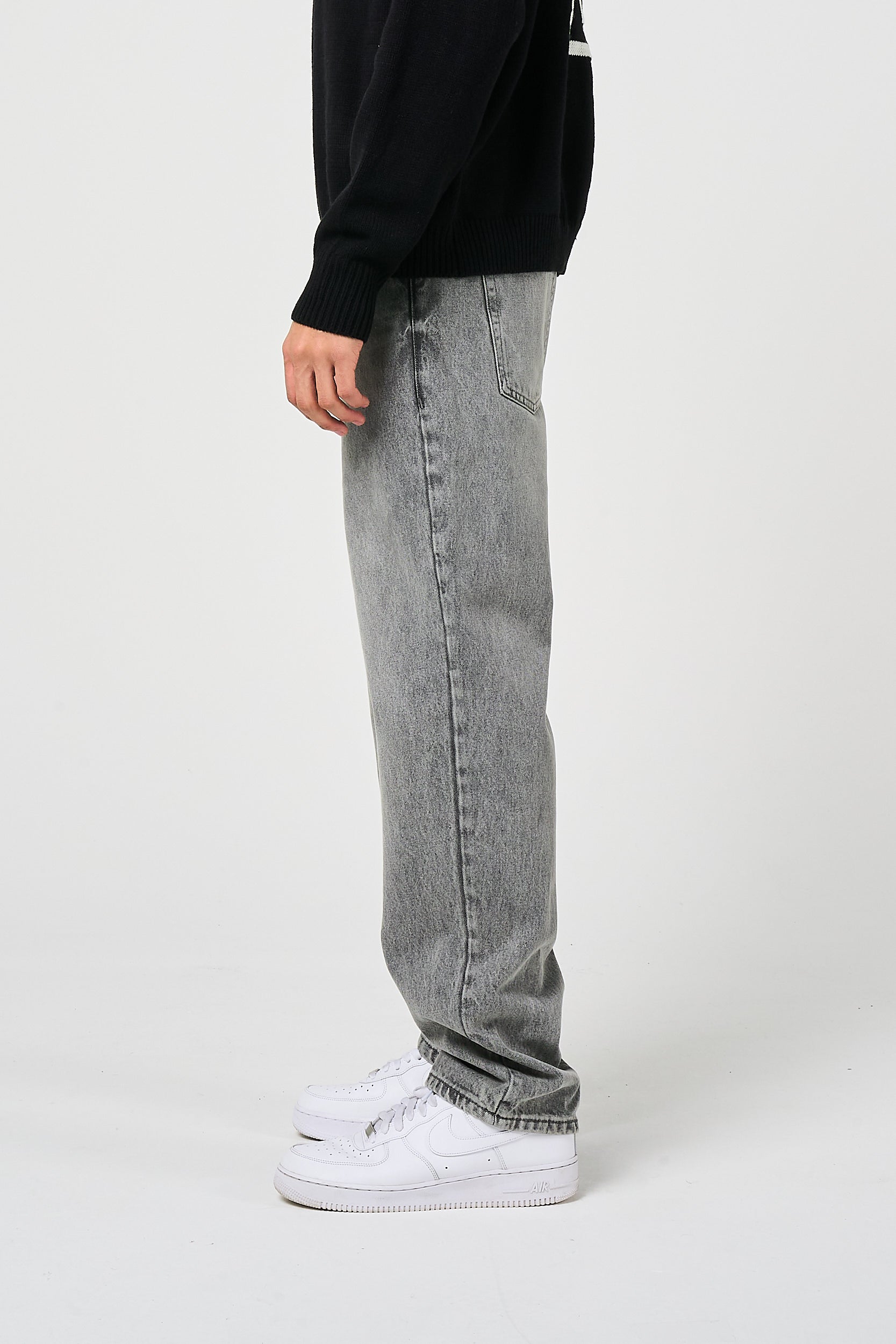 anuans Slim straight denim　GREY anuans 】Slim straight denim （0 GREY）