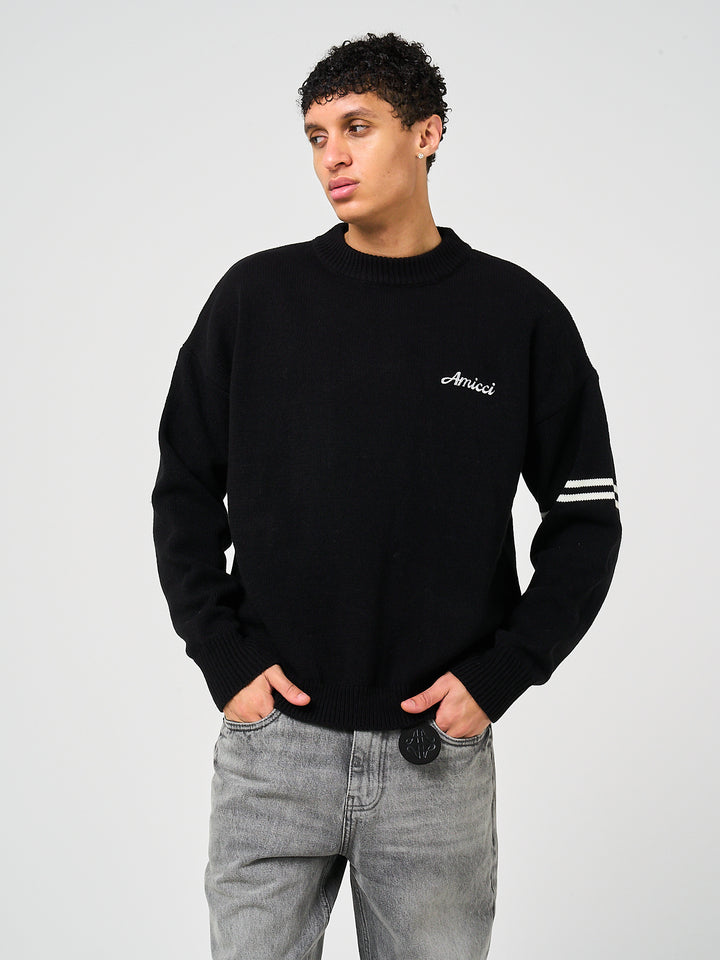 Nantes Long Sleeve Black T Shirt
