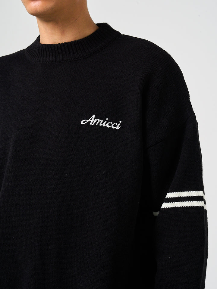 Nantes Long Sleeve Black T Shirt