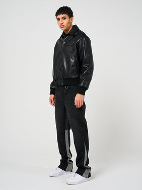 Fulton Leather Varsity Jacket