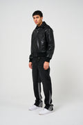 Fulton Leren Varsityjack