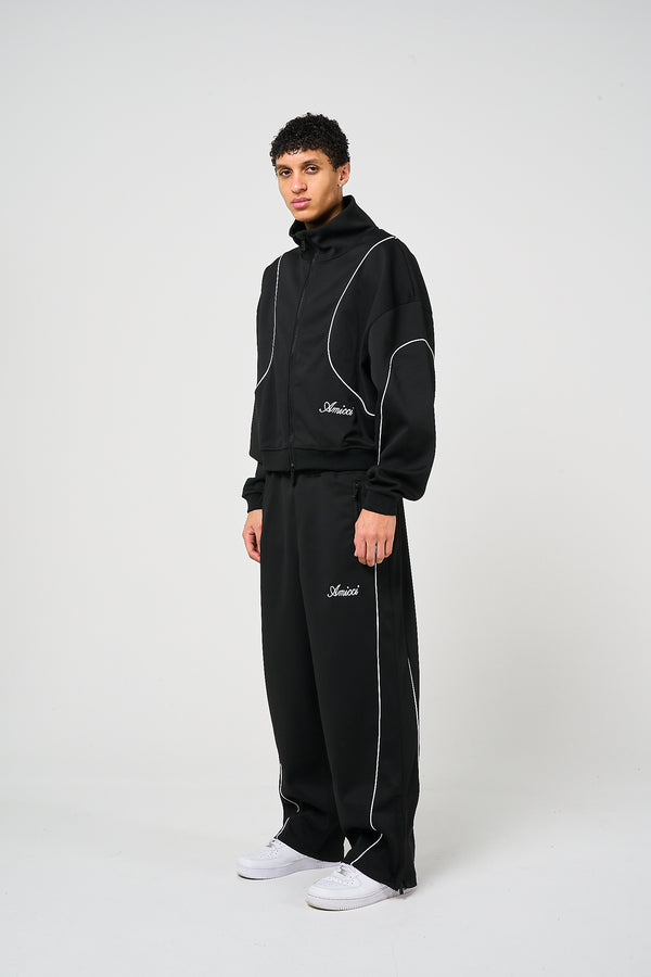 Bleecker Black Zip Through Bottoms