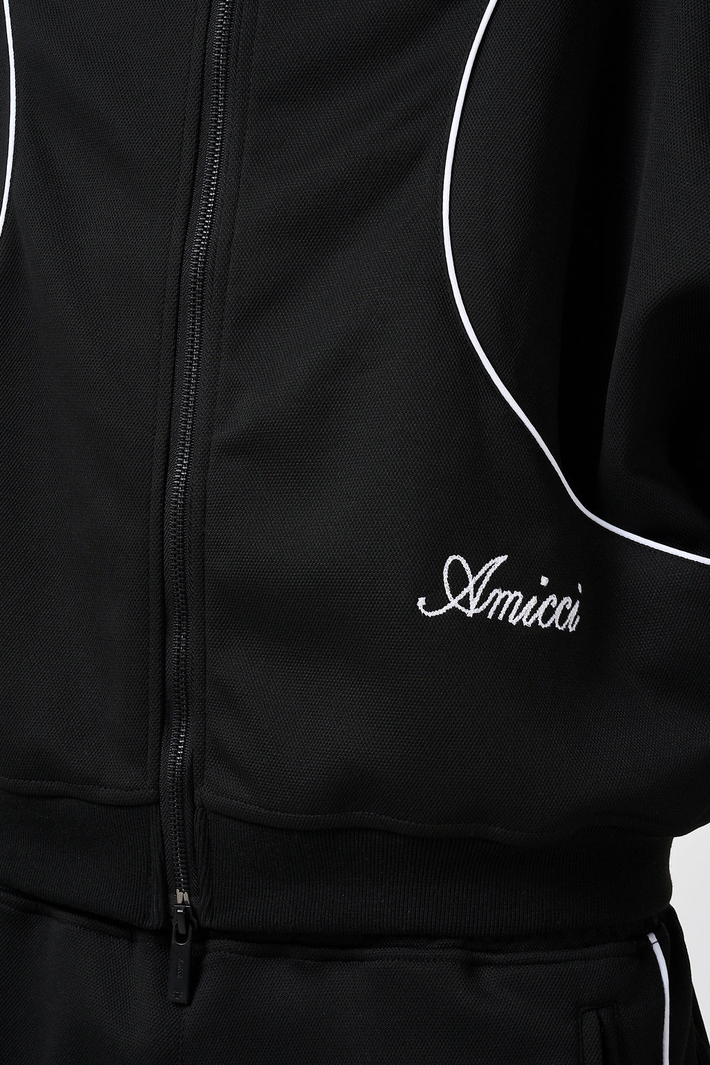 Bleecker Black Zip Through Top