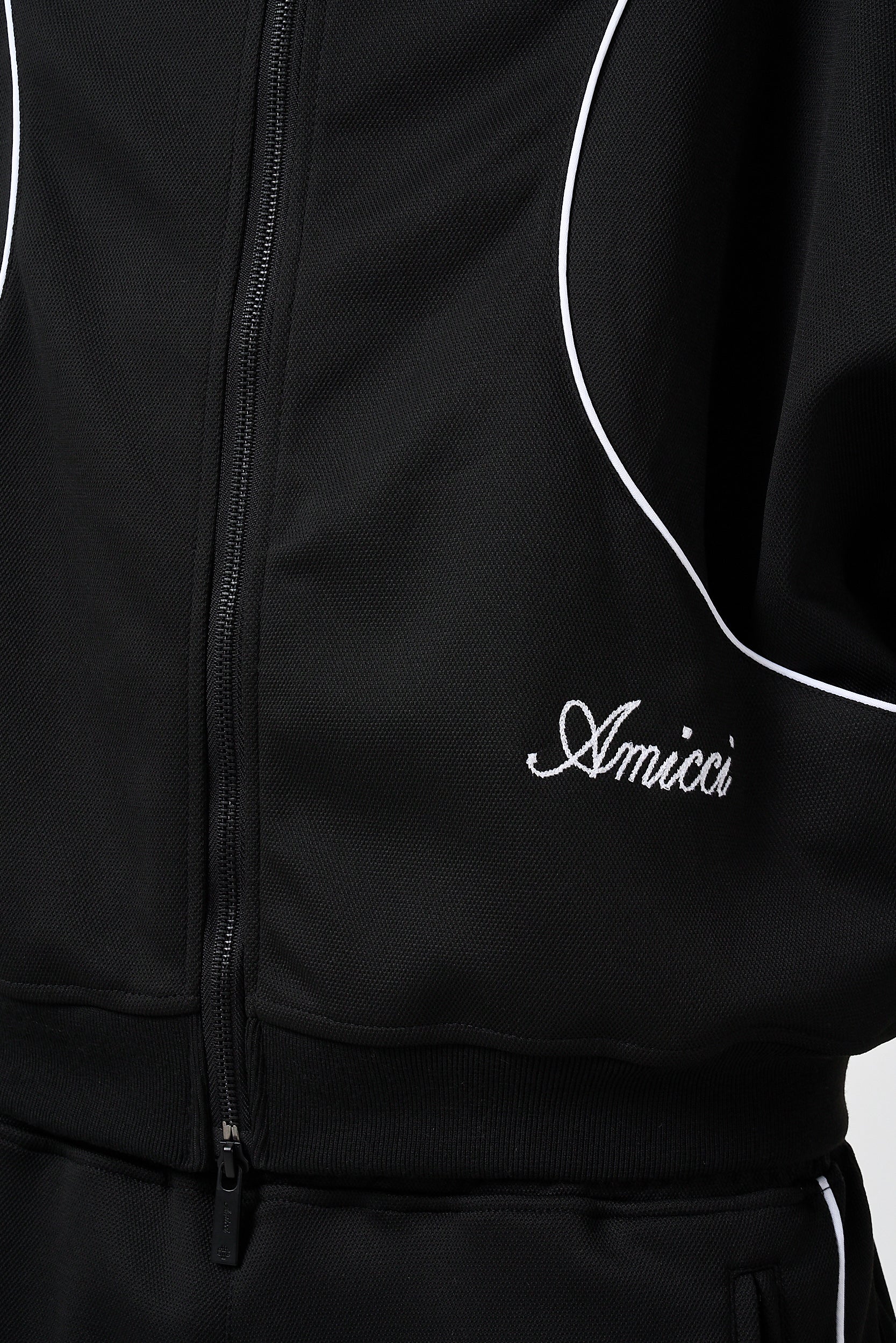 Bleecker Black Zip Through Top