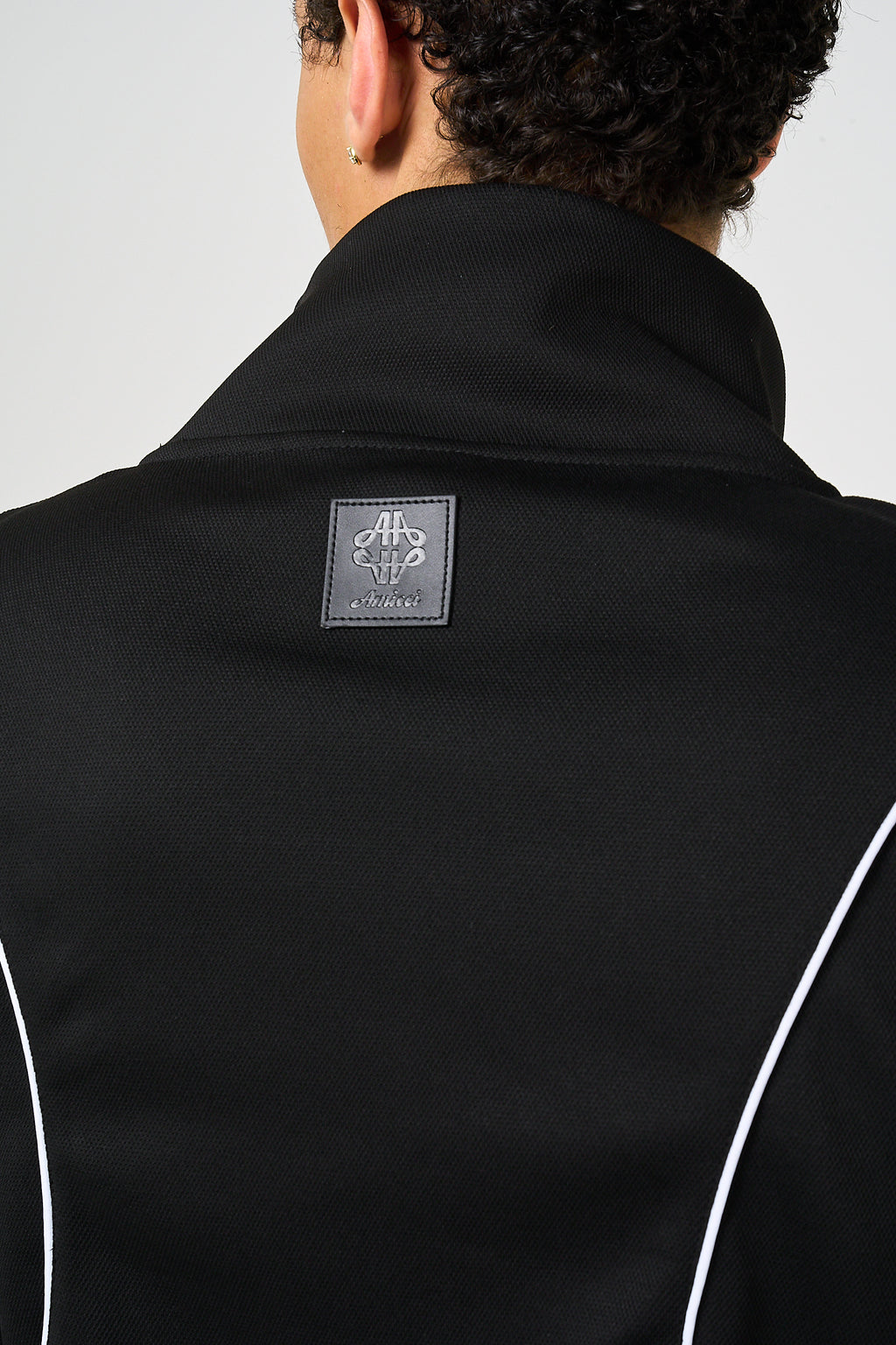 Bleecker Black Zip Through Top