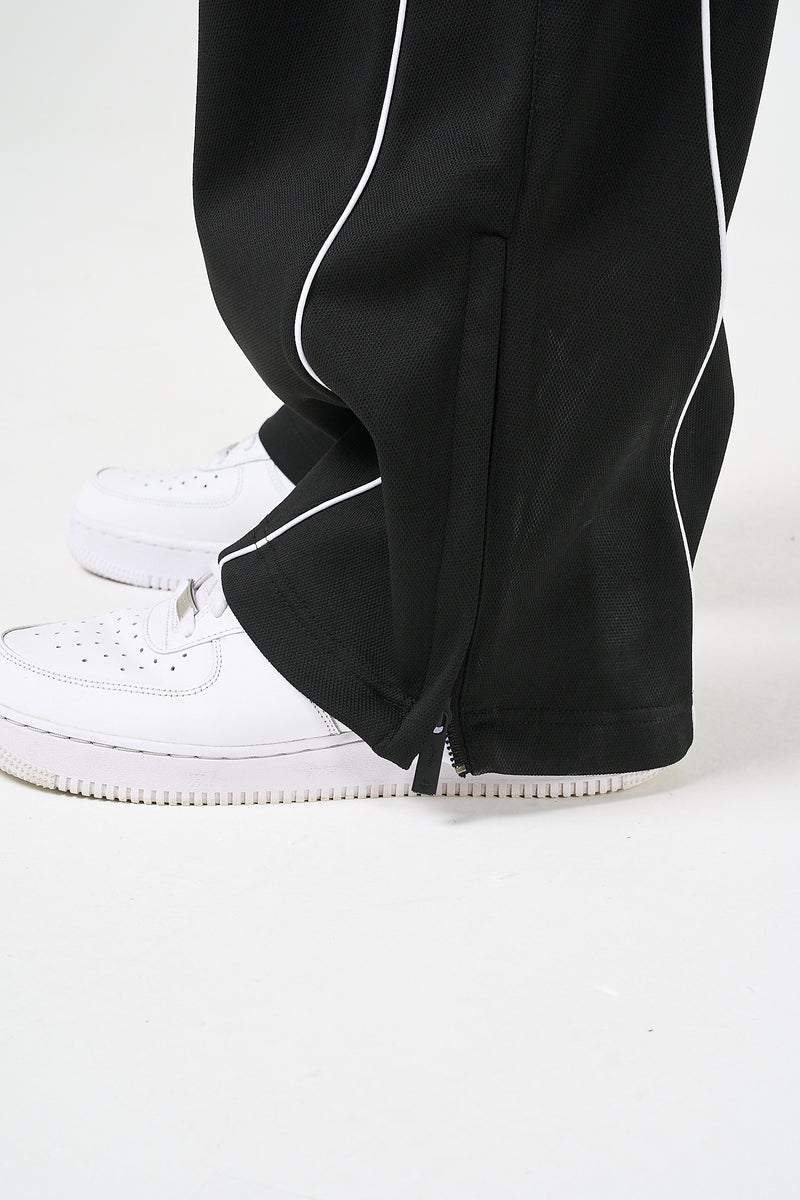 Bleecker zwarte joggingbroek met rits